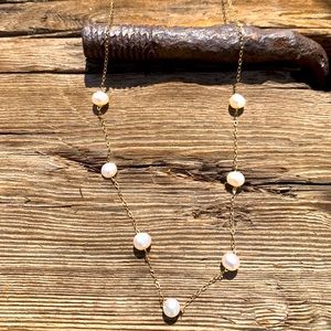 14k Gold & Pearl Necklace